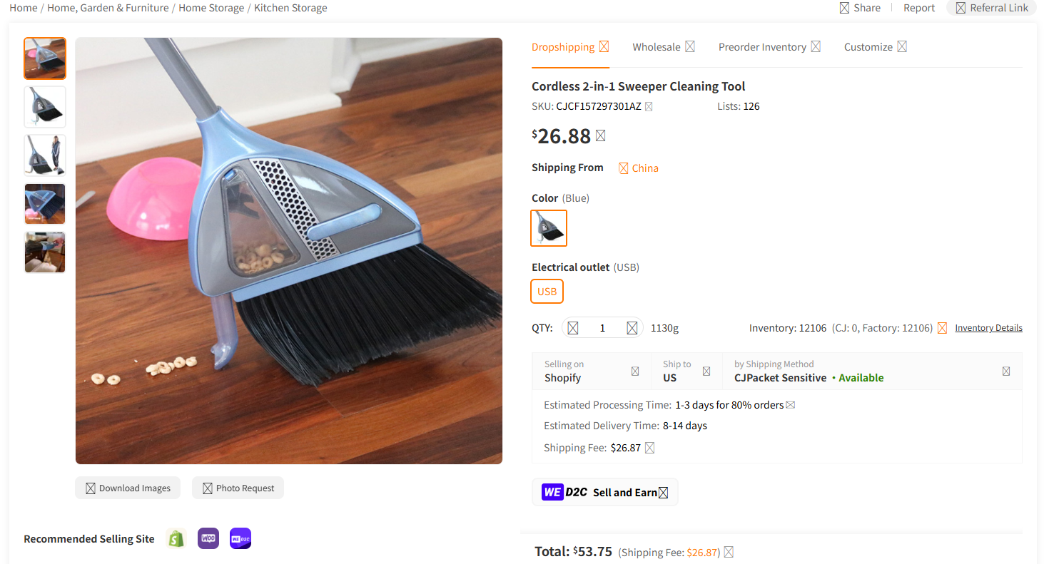 Cordless 2-in-1 Broom